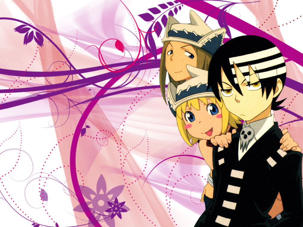 Three anime characters together