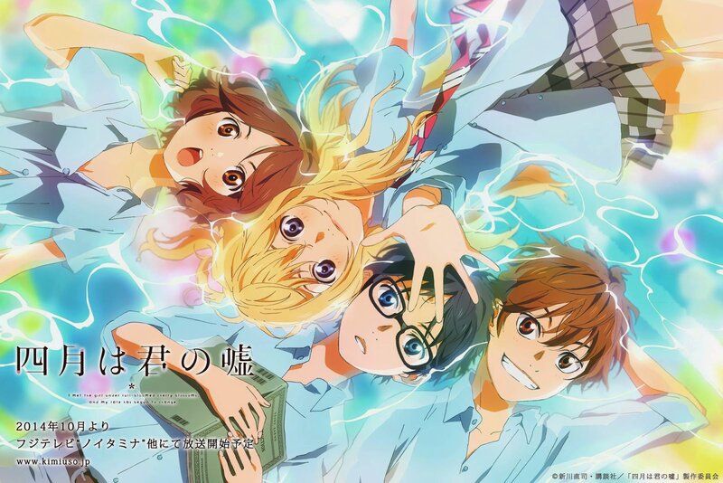 Three Anime Characters Underwater — Blue, Dreamy