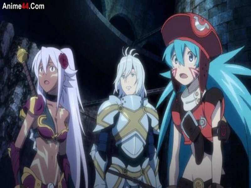 Three Anime Characters — White, Dramatic, Night