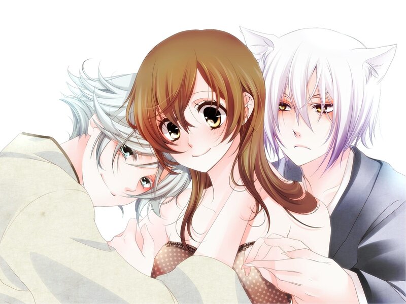 Three Anime Characters — White, Intimate