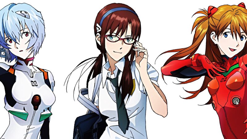 Three Anime Characters — White, Neutral, School Uniform