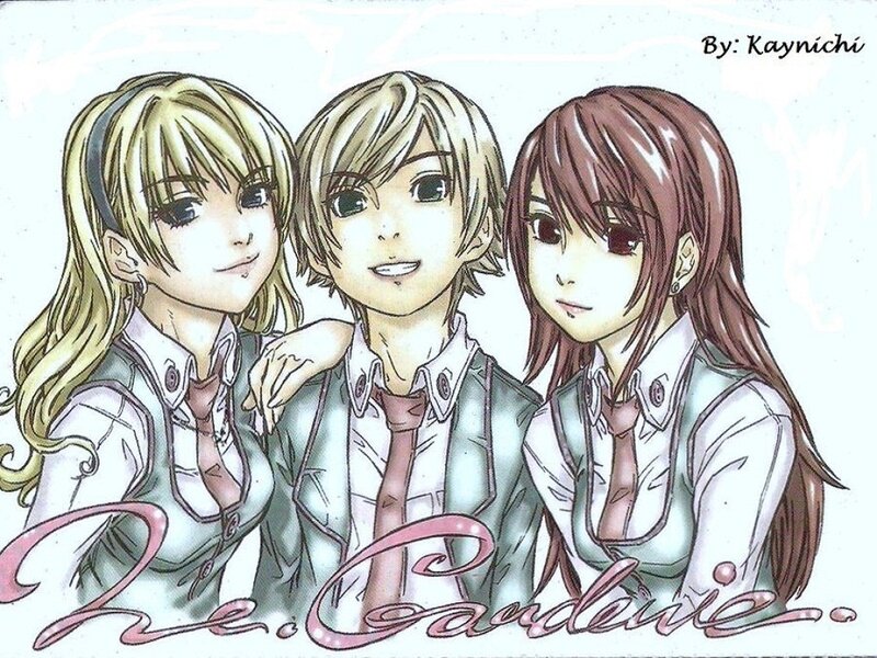 Three Anime Characters — White, Neutral