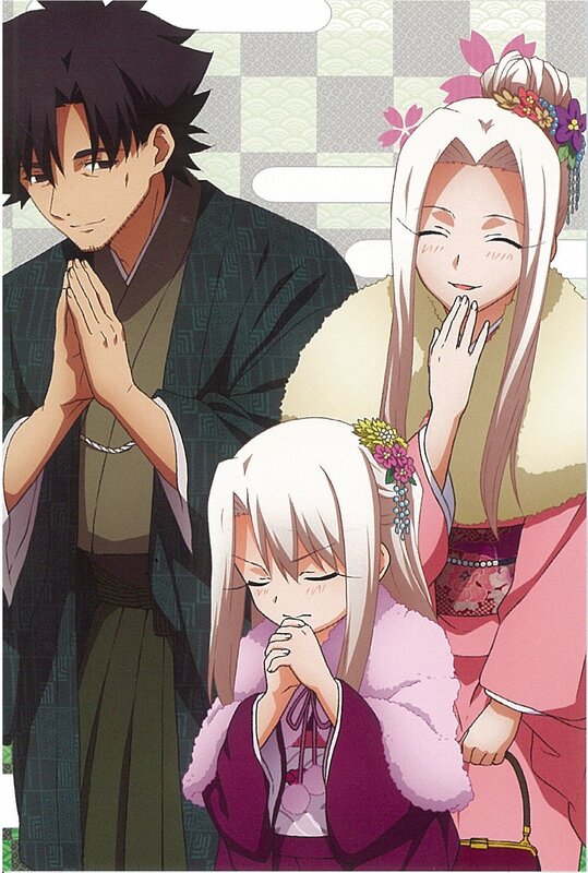 Three Anime Characters — White, Peaceful