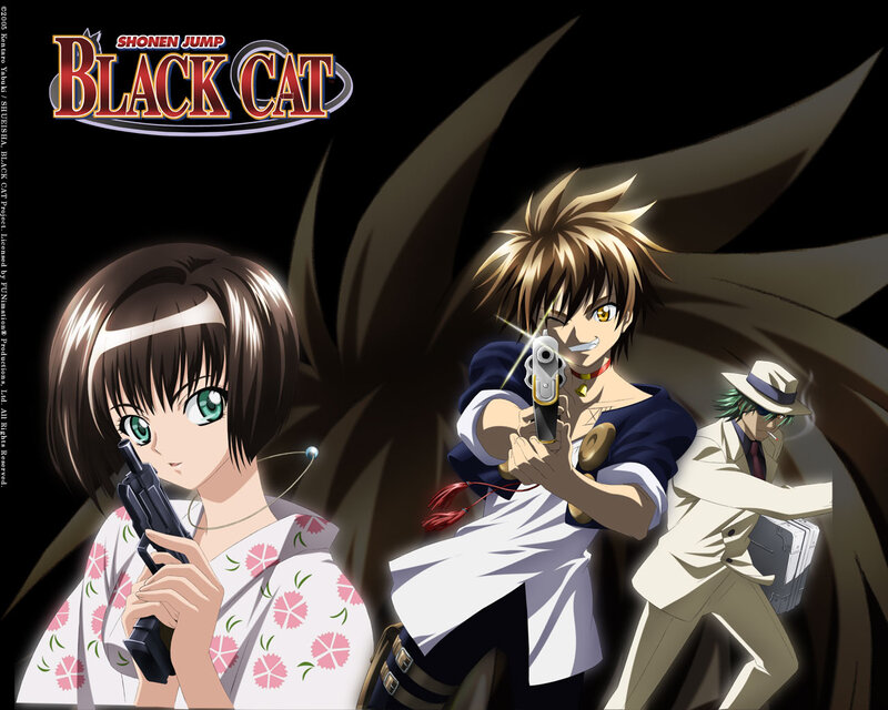 Three Anime Characters with Guns