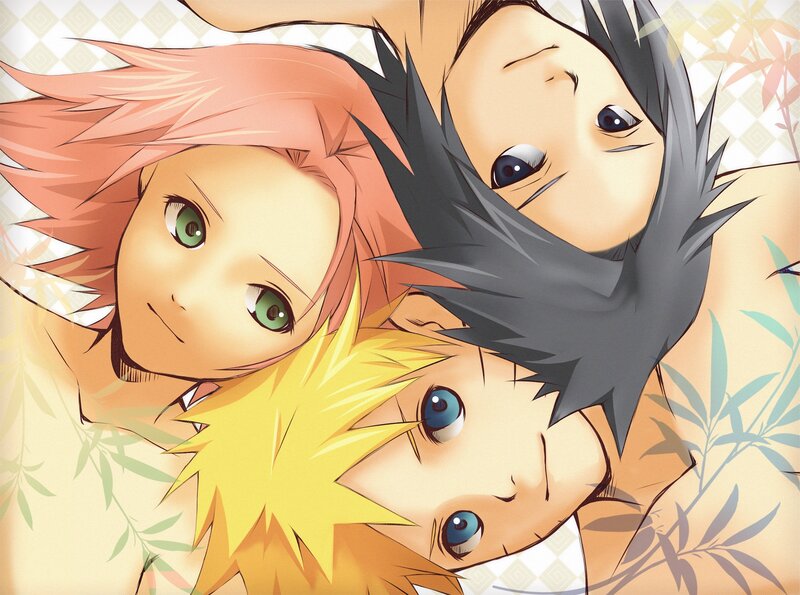 Three Anime Characters — Yellow, Calm, Manga