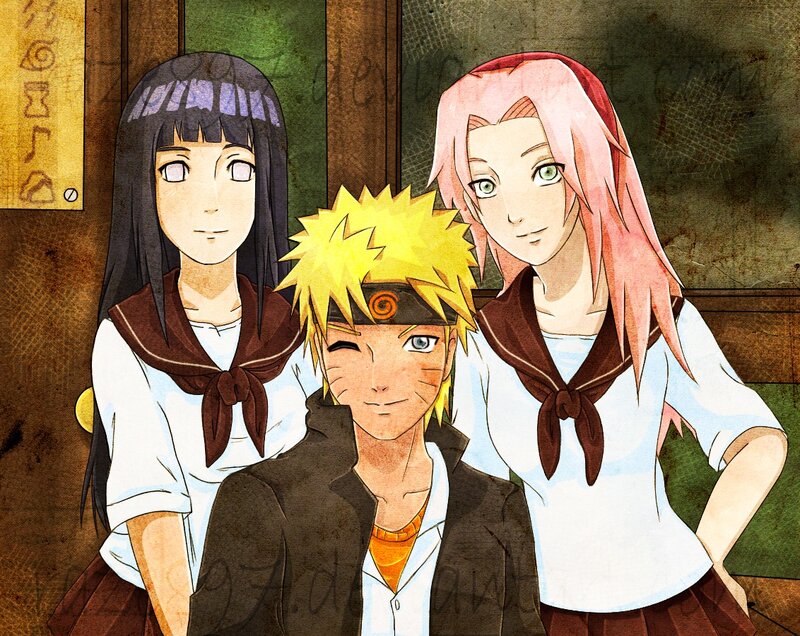 Three Anime Characters — Yellow, Calm