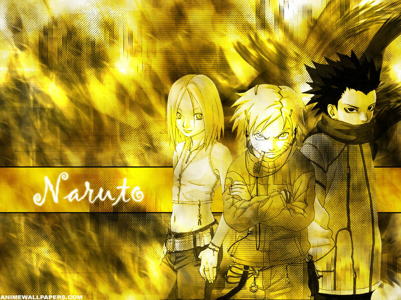 Three Anime Characters — Yellow, Dramatic, Fire