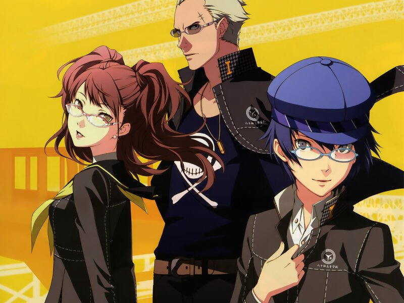 Three Anime Characters — Yellow, Dramatic, Glasses