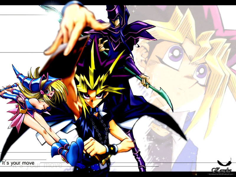 Three Anime Characters — Yellow, Dramatic, Magic Wand