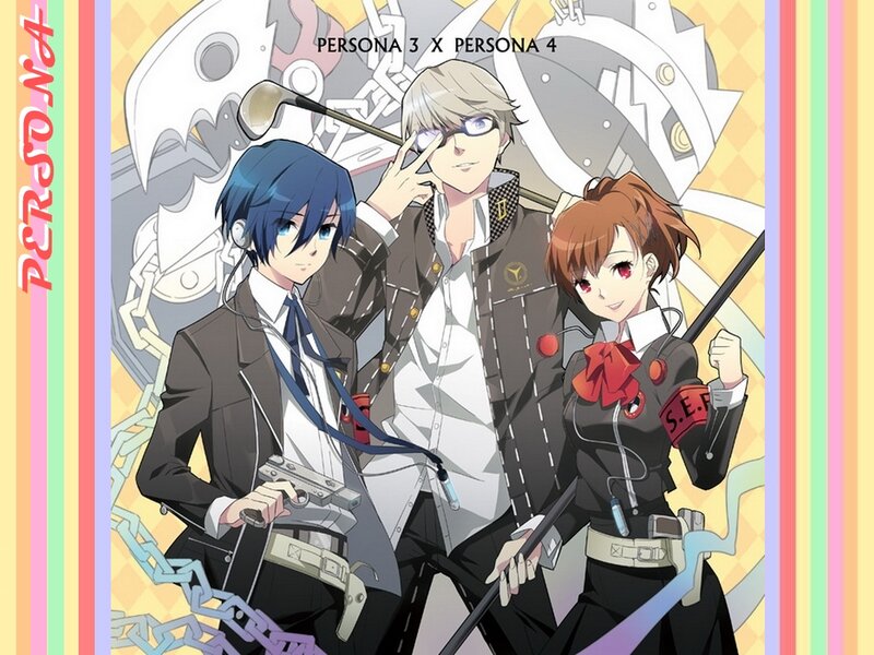 Three Anime Characters — Yellow, Dramatic, Swords, Guns