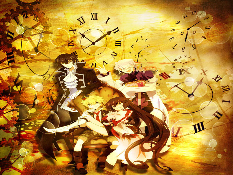 Three Anime Characters — Yellow, Dramatic