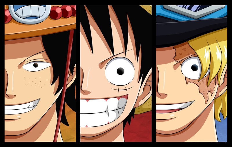 Three Anime Characters — Yellow, Happy, Manga