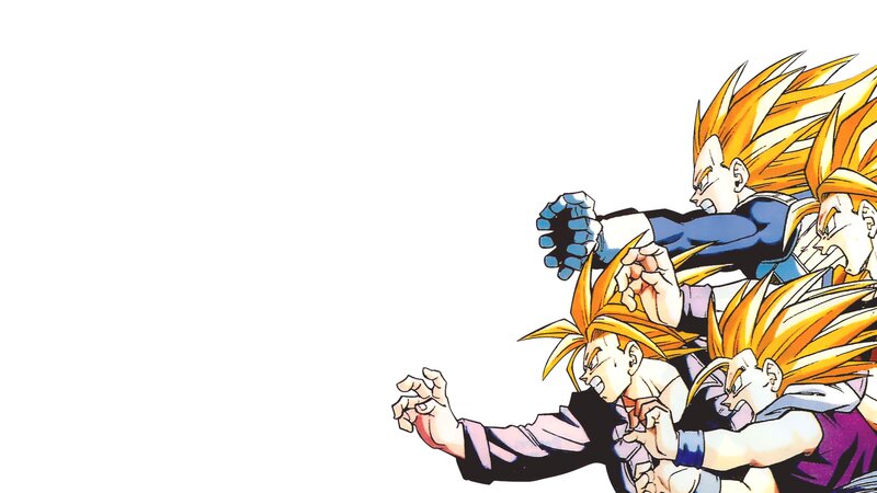 Three Anime Characters — Yellow, Intense, Manga