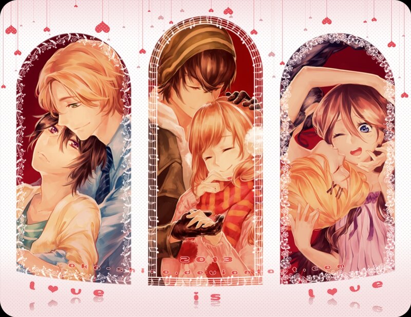 Three Anime Couples