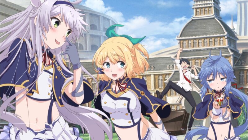 Three Anime Girls and a Boy