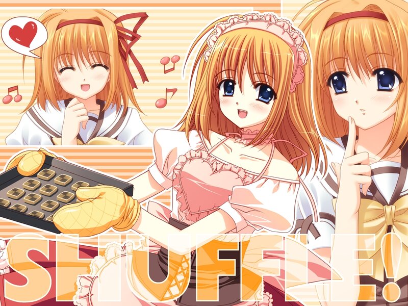 Three Anime Girls Baking