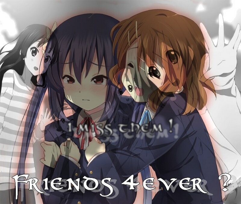 Three Anime Girls — Blue, Melancholic