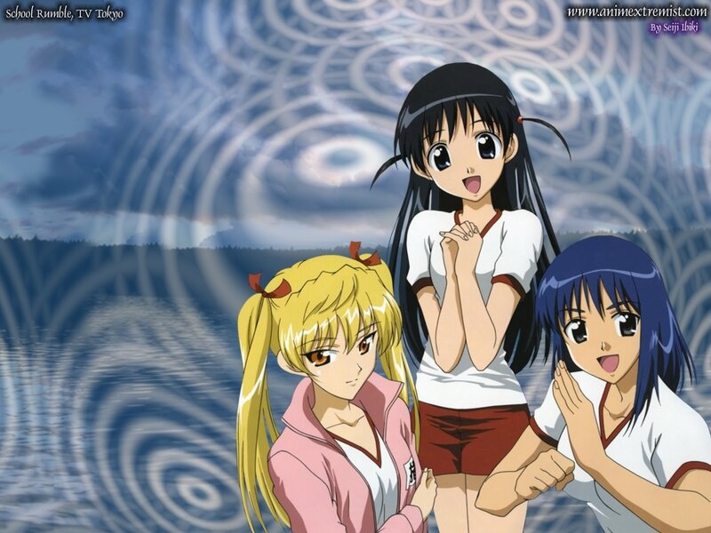 Three Anime Girls by Water