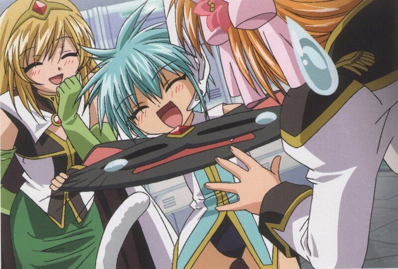 Three Anime Girls — Green, Playful, Weapon