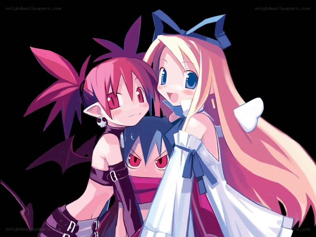 three anime girls hugging