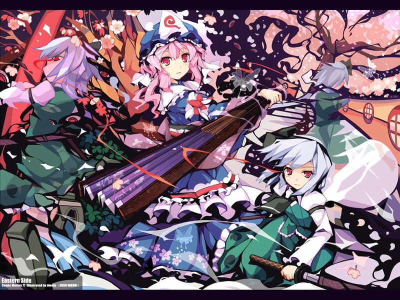 Three Anime Girls in Battle — Pink