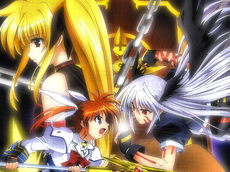 Three Anime Girls in Battle — Yellow