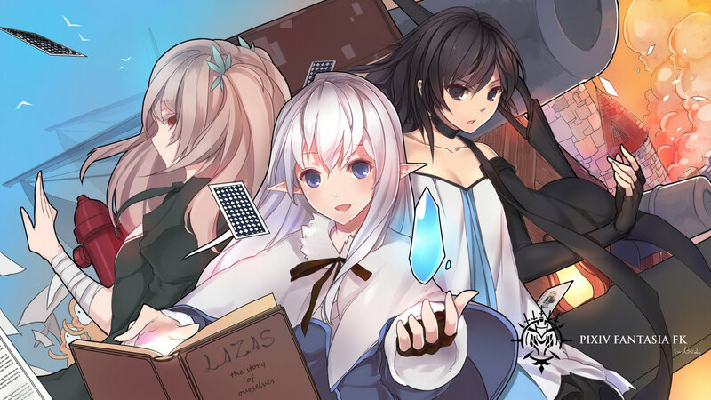 Three Anime Girls in Chaos