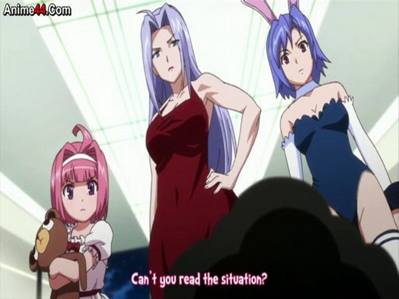 Three Anime Girls in Dresses — Blue