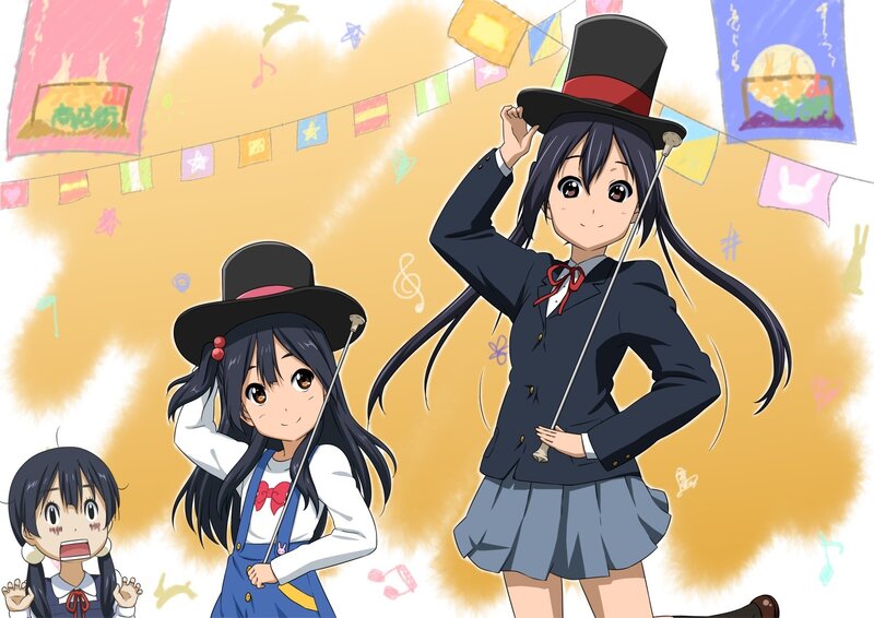 Three Anime Girls in Hats
