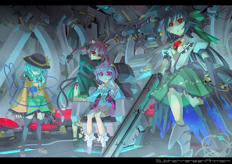 Three Anime Girls in Mech