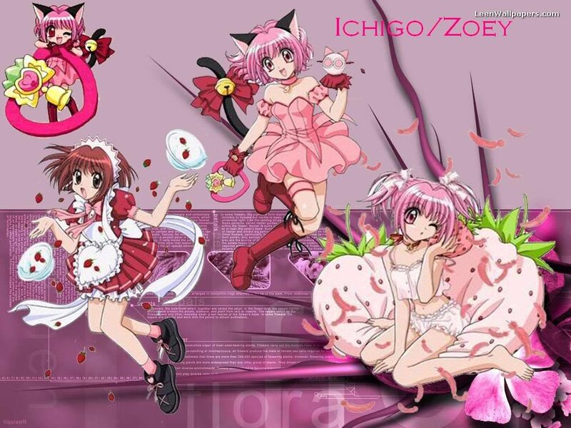 Three Anime Girls in Pink