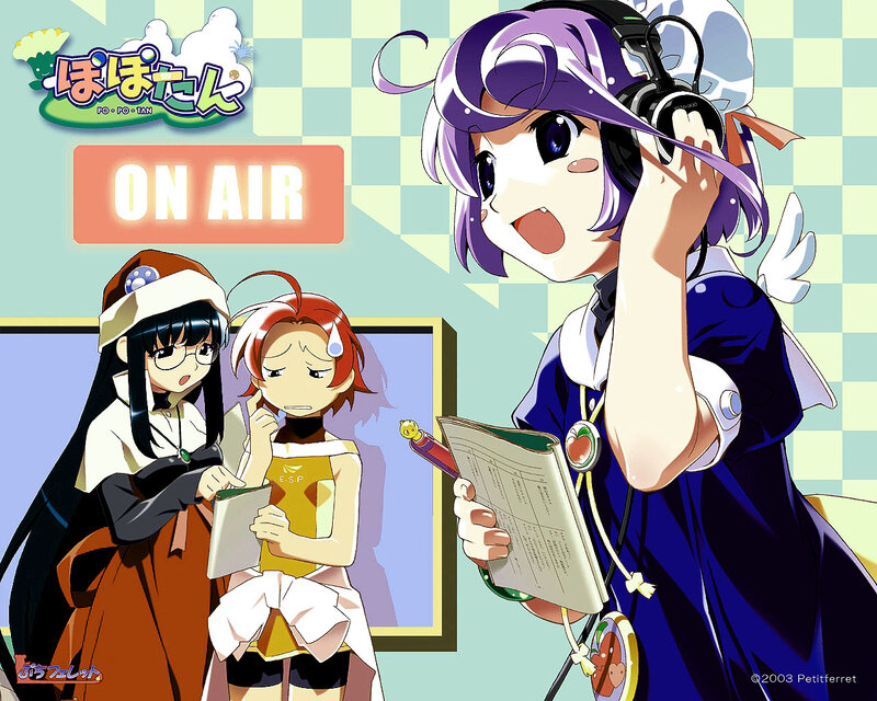 Three Anime Girls in Studio