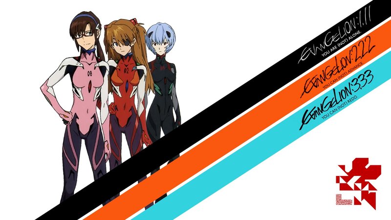 Three Anime Girls in Suits — White