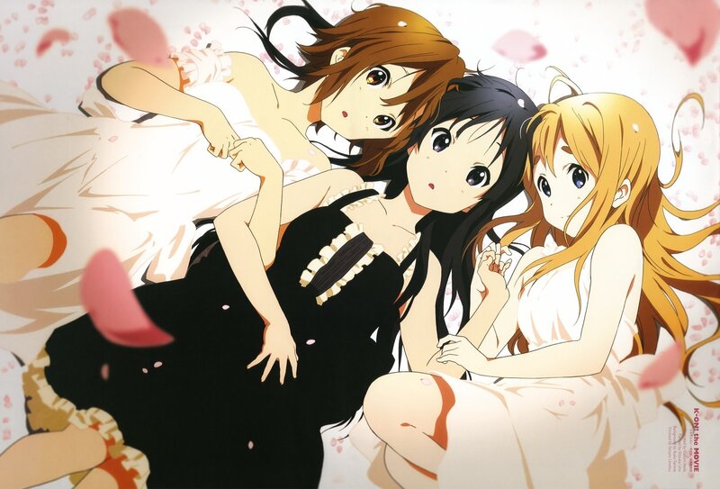 Three Anime Girls Lying