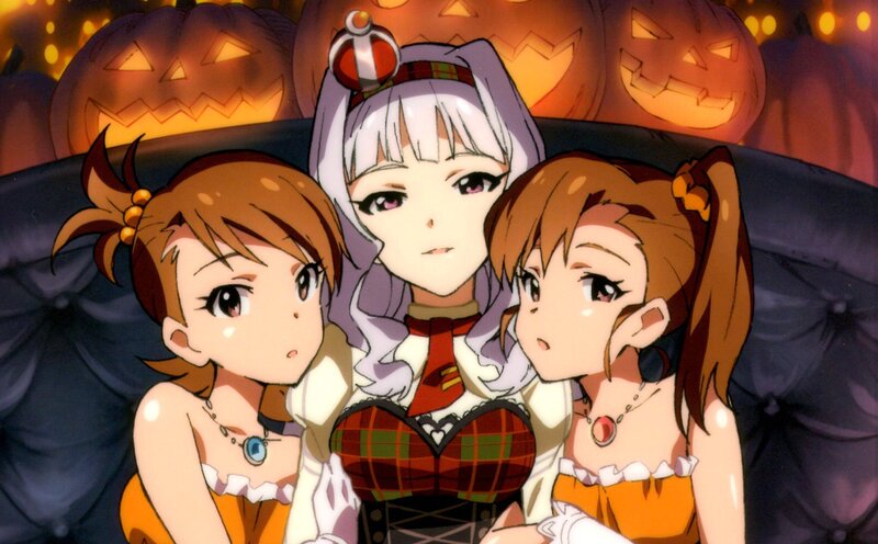 Three Anime Girls on Couch
