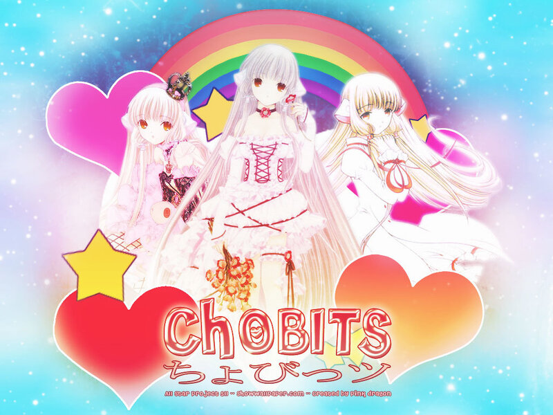 Three Anime Girls — Pink, Dreamy