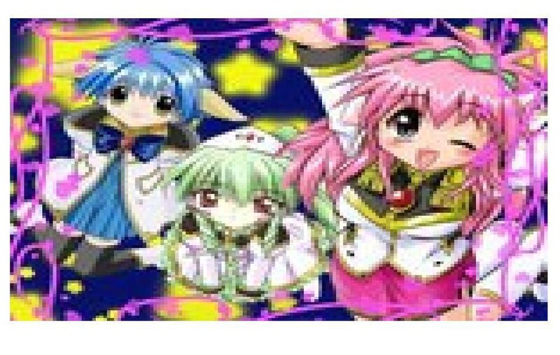 Three Anime Girls — Pink