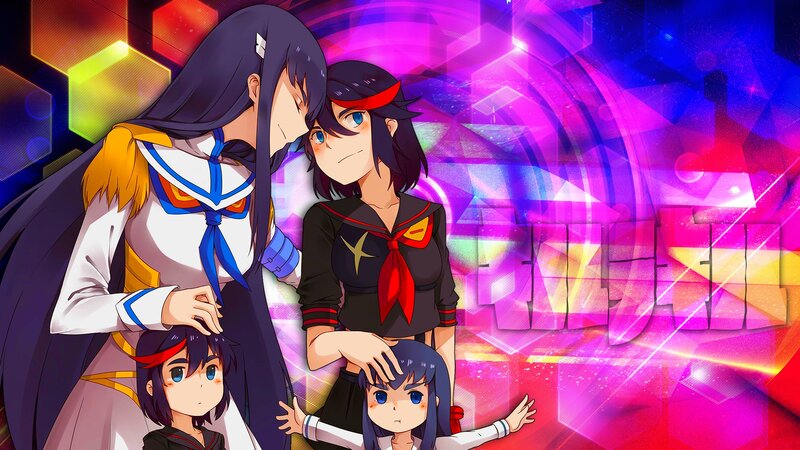 Three Anime Girls — Purple, Dramatic, Sailor Uniforms