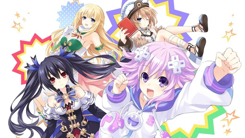 Three Anime Girls — Purple, Energetic, Stars