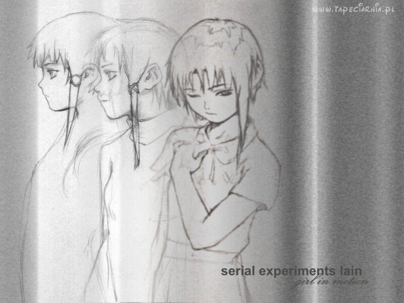 three anime girls sketch