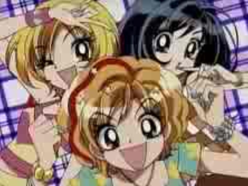Three Anime Girls
