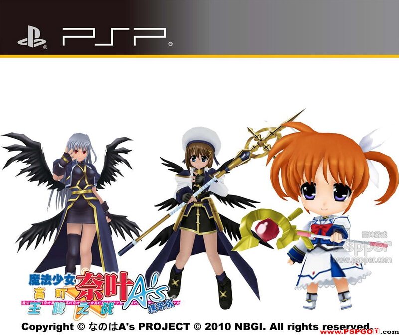 Three Anime Girls with Weapons — White