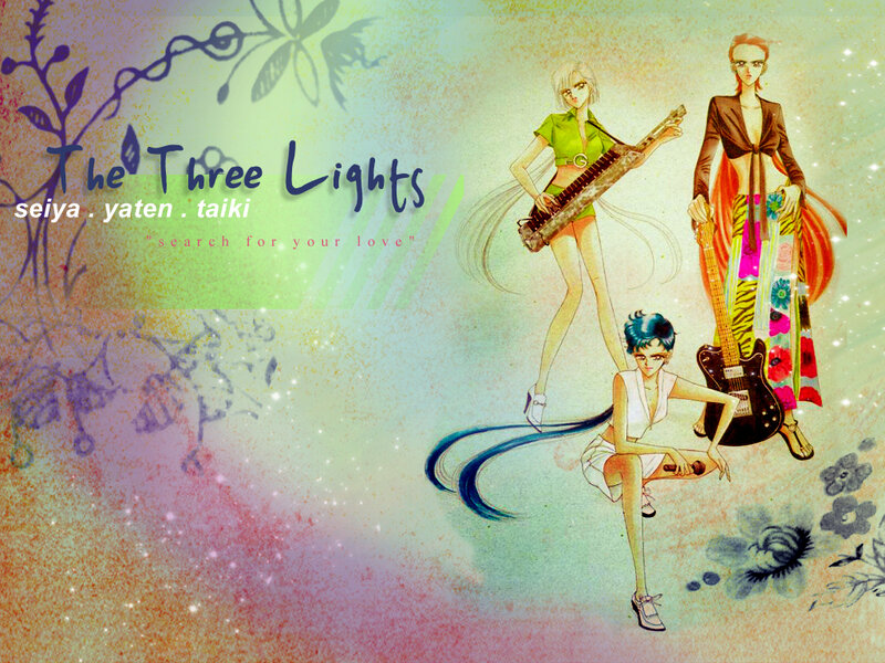 Three Anime Musicians — Green