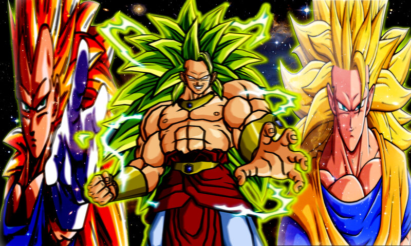 Three Anime Warriors — Green