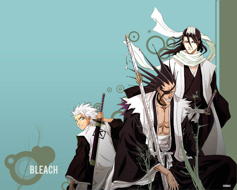 Three Anime Warriors — Teal, Dramatic