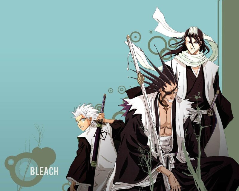 Three Anime Warriors — Teal