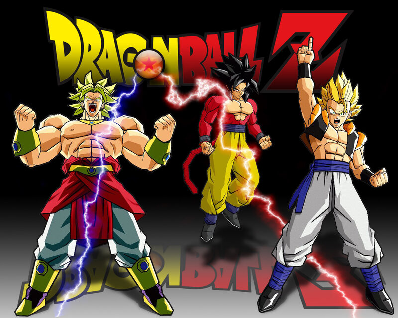 Three Anime Warriors — Yellow, Dramatic