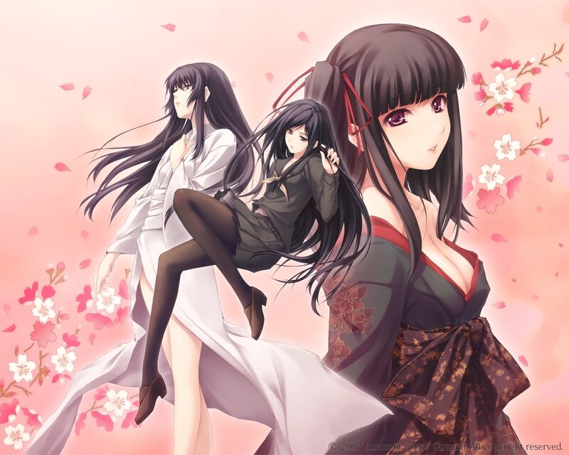 Three Anime Women — Pink