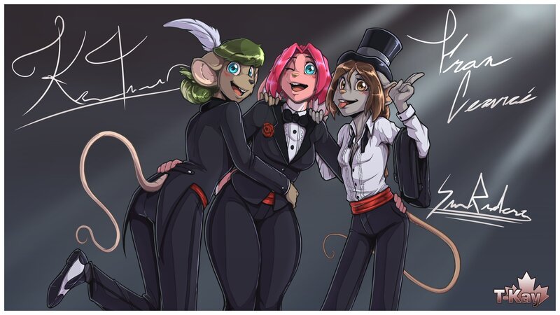 Three Anthropomorphic Mice
