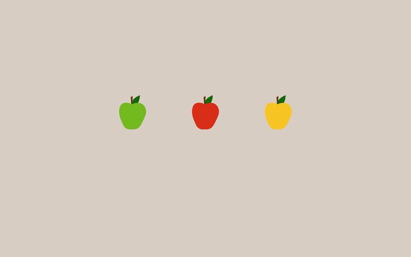 Three Apples in a Row